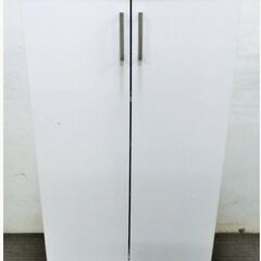下駄箱　シューズボックス　ホワイト　収納　観音開き　5段　棚調節...