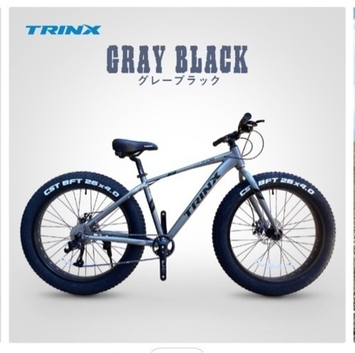 【未使用】極太タイヤ　4.0インチ　ファットバイク　Wディスク　軽量アルミ　9速　26インチ