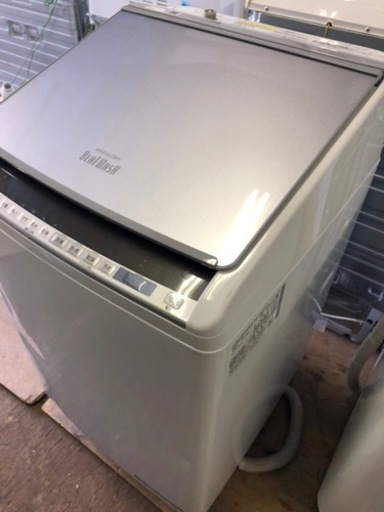 北九州市内配送無料　保証付き　2019年　日立 HITACHI BW-DV90E S [縦型洗濯乾燥機 ビートウォッシュ 9kg シル