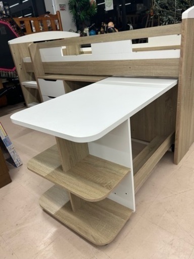 美原店　システムロフトベットデスク付き　高さ低め　