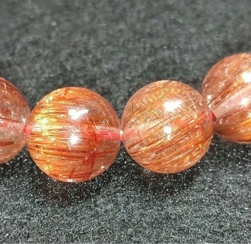 【超綺麗 レッドルチル】10.8～10.4㍉玉 16.5㌢
