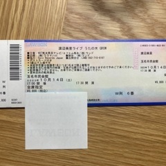 10/14(土) 渡辺美里 コンサートチケット 玉名市民会館の画像