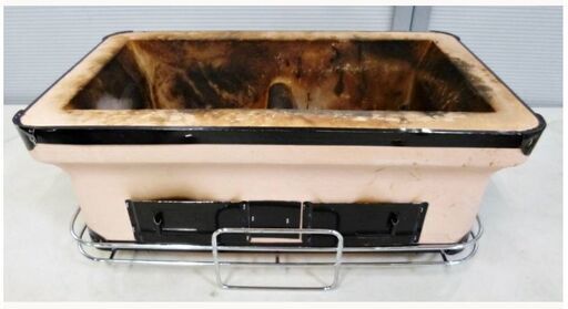 DCM　角型　炭火　しちりん　七輪　焼き魚　焼肉　BBQ　アウトドア　野外用　サンマが焼けるワイドサイズ