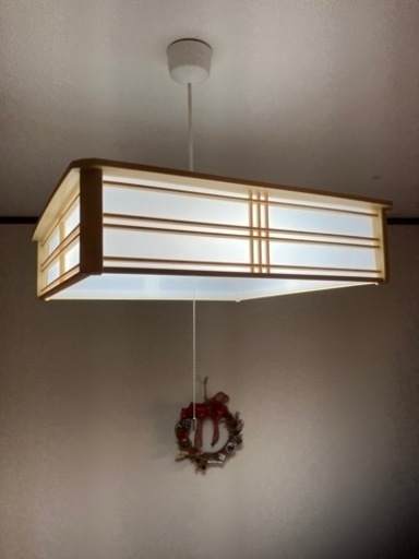 ★LED照明(和式・四角)「美品」