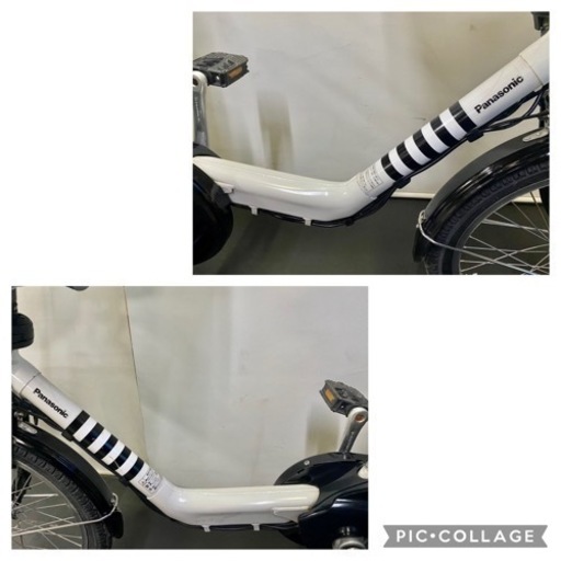 関東全域送料無料　業界最長完全保証　電動自転車　パナソニック　ギュットミニ　20インチ 8.9ah パワフル　白