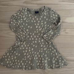 〈GAP〉リボングレーのワンピース3years