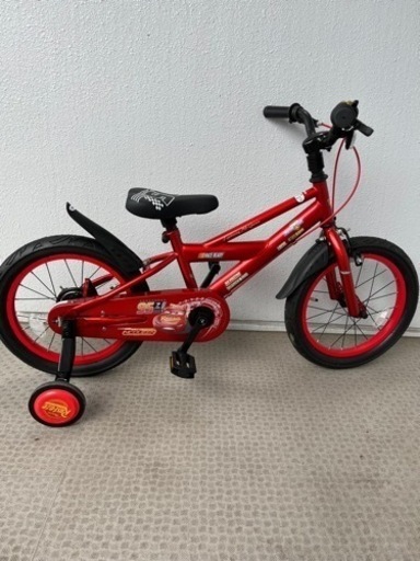 カーズ補助輪付き自転車16インチ