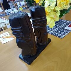 木彫人形 北海道民芸の画像