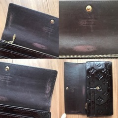 【LOUIS VUITTON】長財布 ヴェルニ モノグラム アマラントの画像
