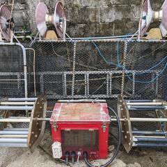 漁船　漁具　船舶　イカ釣り機