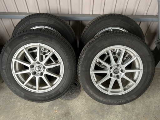 期間限定値下げ　17インチ社外ホイル付スタッドレス　17×7+38 ミシュランx-ice3+