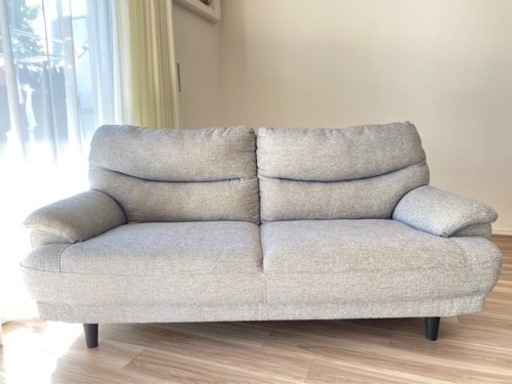 只今値下げ中　ニトリ　ソファ　3人用　グレー　キャッツ3