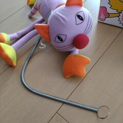 音のなるねこの人形の画像
