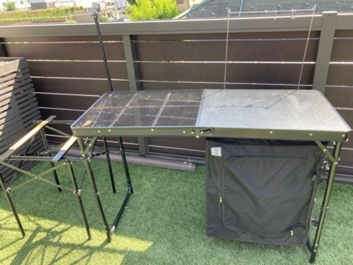 dod クッキングキング（収納付きキッチンテーブル）