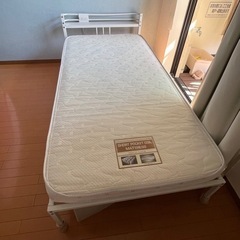 【10/14まで】シングルベッドフレーム&マットレスの画像