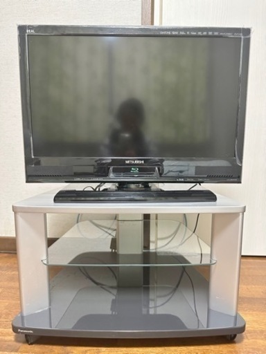三菱 MITSUBISHI 液晶テレビ LCD-26BHR-500 Blu-ray 録画可 26 型 2011年製 テレビ台込み(型名Panasonic TY-VD2302)