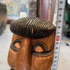 アンティーク/木彫り/オブジェ/置物/オーメント/トーテムポールの画像