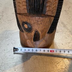 アンティーク/木彫り/オブジェ/置物/オーメント/トーテムポールの画像