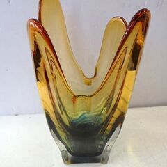 新札幌 マルテイグラス/フラワーベース/花瓶 /生け花/ 幅13.5×奥行18×高さ29.5cm/2006の画像