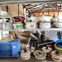 レトロ鍋　ホウロウ鍋　（1点1100円）の画像