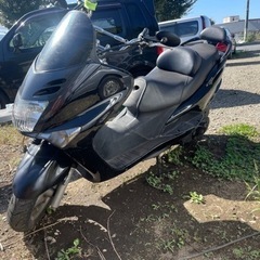 マジェスティー125CC  社外ステアリング、マフラー、ショックの画像