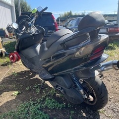 マジェスティー125CC  社外ステアリング、マフラー、ショックの画像