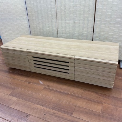【10/8受け渡し予定あり】埼P◇ テレビボード ロータイプ 幅120cm テレビ台 家具 リビング収納 ナチュラル 木目