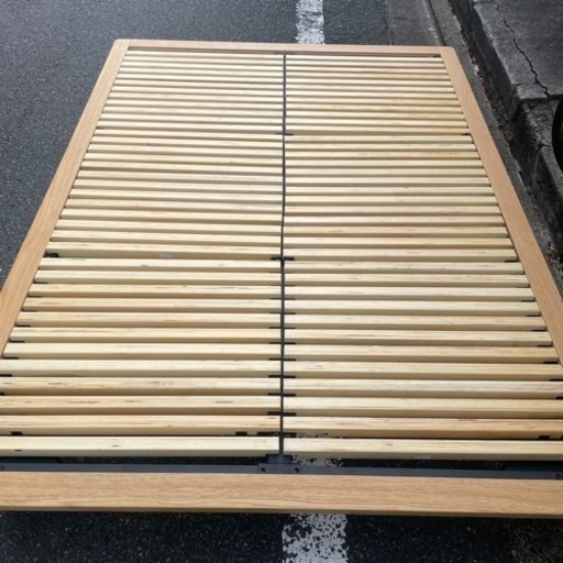 ★美品★ダブルベッド　無印　スノコ使用