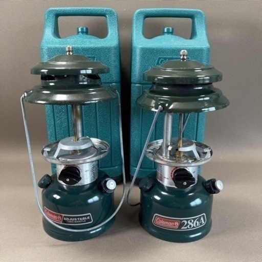 Coleman コールマン MODEL 286 288 97年製 ADJUSTABLE TWOMANTLE 286A 01年制ワンマントルランタン　2個セット 動作未確認 ジャンク