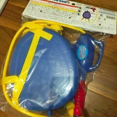 ウォーターガン パトカー 消防車 救急車 はたらく車 タンク リュック式 水鉄砲の画像