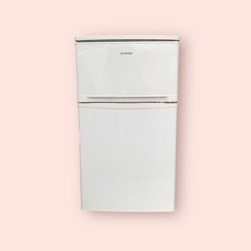 23Y333 ジB IRIS OHYAMA アイリスオーヤマ ノンフロン冷凍冷蔵庫 AF81-W 2018年製 2ドア 81L 右開き 中古