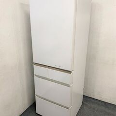 パナソニック/Panasonic NR-E413PV-W パーシャル搭載冷蔵庫 406L・右開き 5ドア スノーホワイト 2018年製 中古家電 店頭引取歓迎 R7551