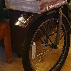 自転車 かご ヴィンテージ ボックス バスケットの画像