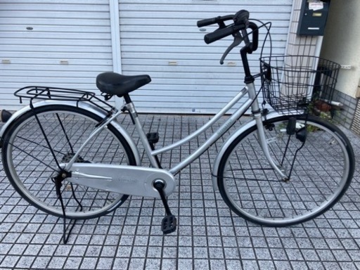 【26インチ自転車】変速なし　パンクのしにくいタブアップタイヤを前後に使用❗️鍵新品❗️スペアキーあり　若林自転車　膳所店　SALE中❗️