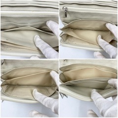 長財布 ヘビ革 パイソン 白系の画像