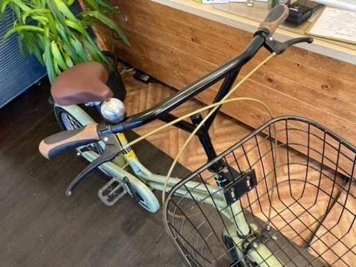 【前後タイヤ新品！】20インチミニベロ　ペールグリーン