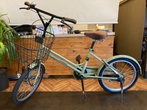 【前後タイヤ新品！】20インチミニベロ　ペールグリーン