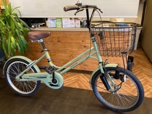 【前後タイヤ新品！】20インチミニベロ　ペールグリーン