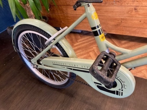 【前後タイヤ新品！】20インチミニベロ　ペールグリーン