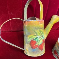 可愛い　インテリアに　ジョウロとバケツセットの画像