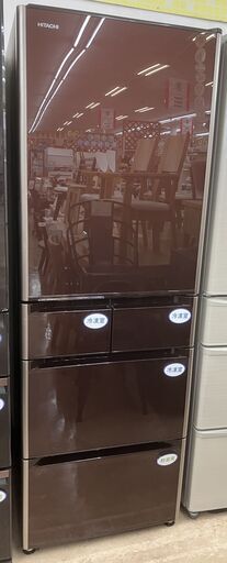 【値下げしました!!】HITACHI 501L冷蔵庫 R-S5000F 2015年製 5ドア 真空チルド 日立 No.45●クリスタルブラウン 茶色系 ※現金、クレジット、ぺイペイ、スマホ決済対応※