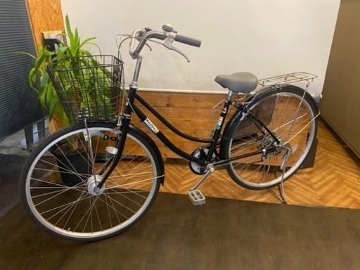 【大きめカゴ】27インチ6速自転車　LEDオートライト