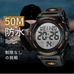 スポーツウォッチ980円防水腕時計の画像