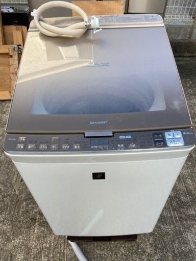 SHARP 9.0kg洗濯機 ES-PX9B-N 2017年製●E093M470