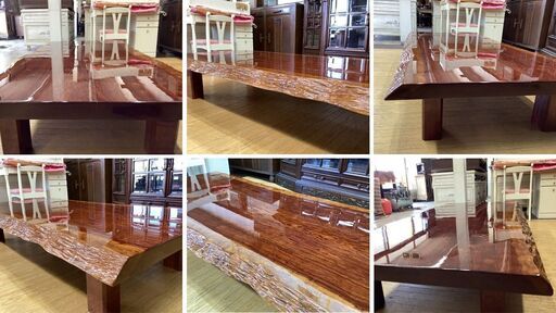 K15 美品！！無垢 一枚板 座卓 厚み6㎝ 幅181㎝