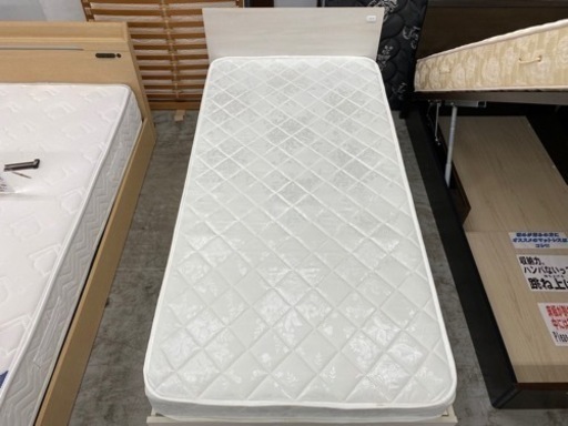 【愛品館 江戸川店】タンスのゲン  収納付きシングルベッド ID:153-018764-007