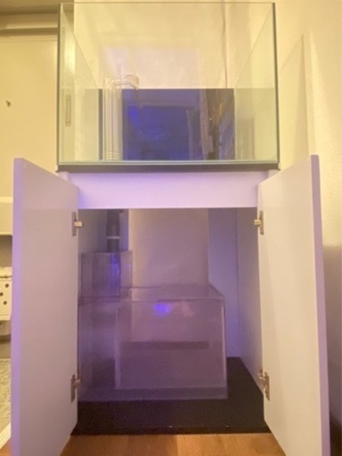 決まりました600×450×450オーバーフロー水槽セット クリアシリコン