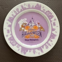 ディズニーリゾート ホテル ノベルティ ハロウィーン プレート 皿 ハロウィンパーティー ２枚セットの画像