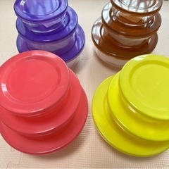 未使用品☆iwaki 耐熱ガラス保存容器 パックボウル (大・中...