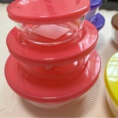 未使用品☆iwaki 耐熱ガラス保存容器 パックボウル (大・中・小)12個セット 電子レンジ・オーブンOKの画像